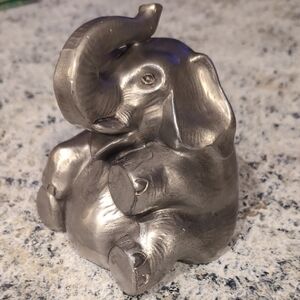 Vintage Cast Iron Elephant Bookend/Doorstop.